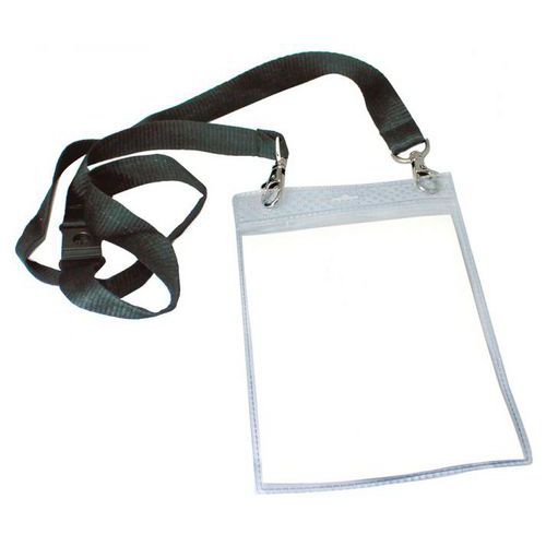 Badge plastique avec cordon