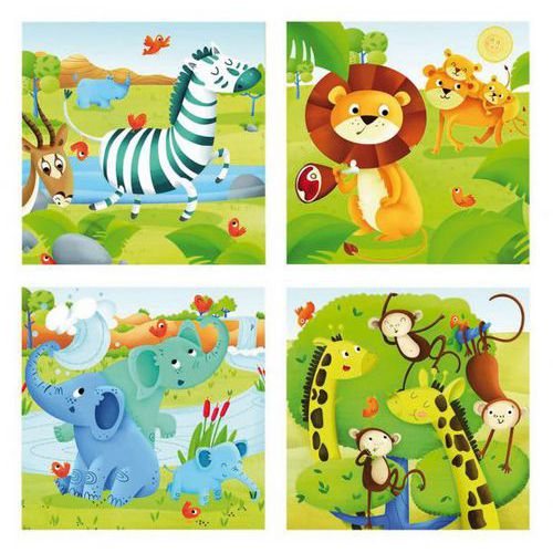 Puzzles Progressifs Les Animaux Sauvages