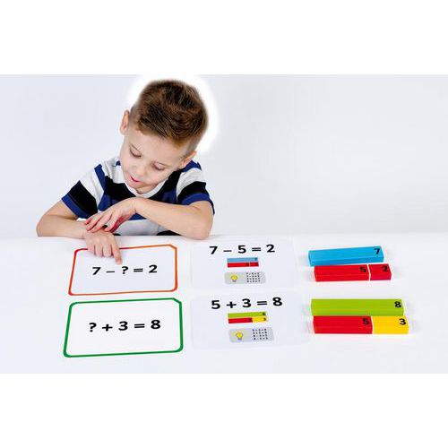20 Cartes D'exercices Pour Réglettes De Mathématiques