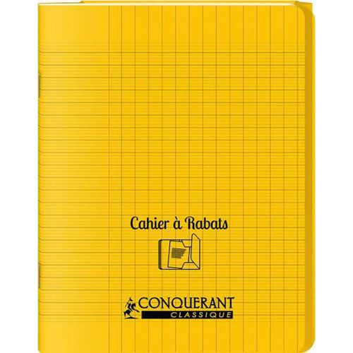 Cahier Polypro Avec Rabats 48p Seyes 17x22 - Jaune