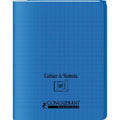 Cahier Polypro Avec Rabats 48p Seyes 17x22 - Bleu
