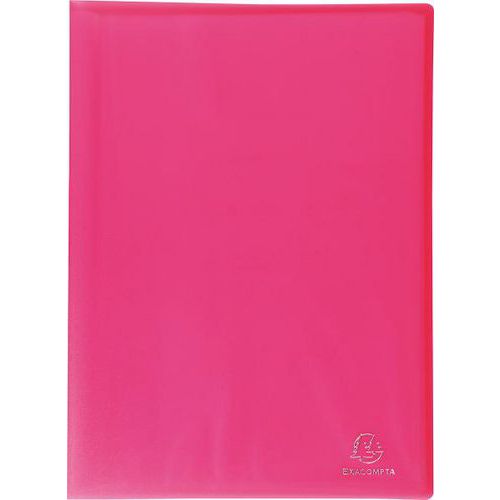 Reliure plastique 30 volets transparents cristal - Exacompta
