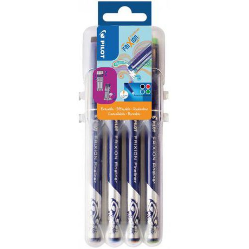 Pochette 4 Stylos Feutres Frixion Assortis