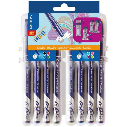 Pochette 8 stylo-feutres - Pilot Frixion