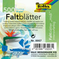 Paquet 500 feuilles papier 70g origami 7,5 x 7,5 cm assorties - Folia