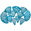 Ensemble de 11 pochoirs mandalas