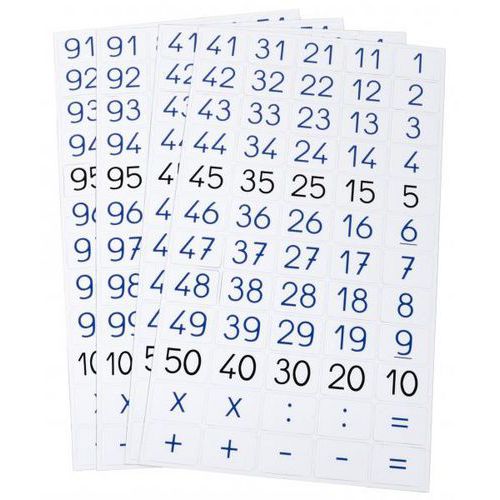 Chiffres Magnétiques 0 À 100 Set De 240 Magnets