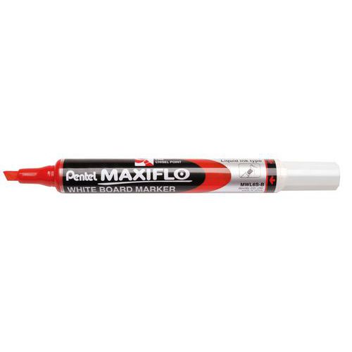 Marqueur Maxiflo pointe biseaute rouge