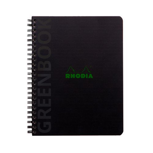 Cahier spirale A5+ ligné + cadre à en-tête - Rhodia