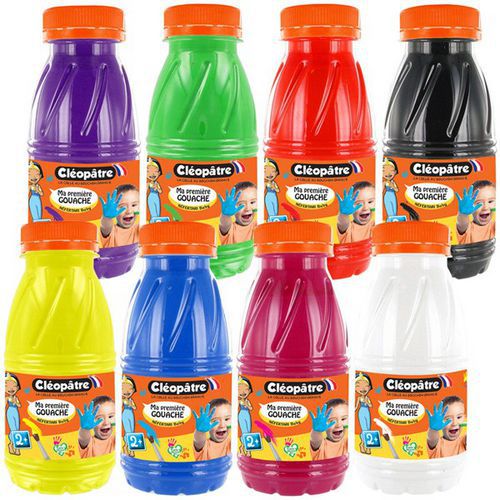 Schoolpack 8 Flacons 250 Ml Gouache Baby 2 En 1