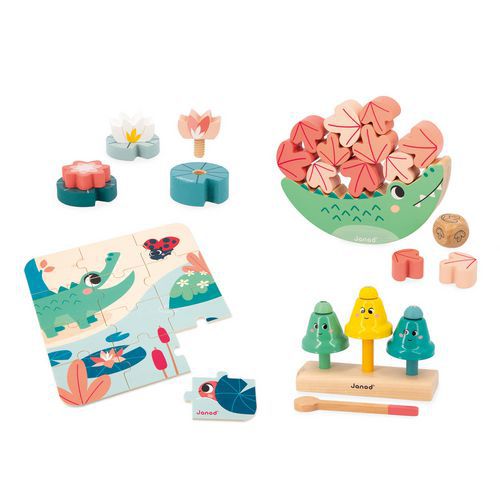 Lot de 4 Lot 4 jouets éveil - 24 mois - Janod
