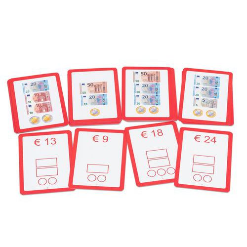 Lot de 25 cartes pour la monnaie