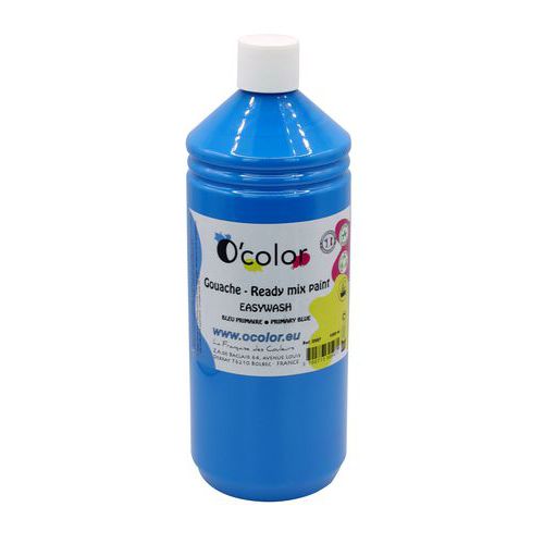 Flacon De 1l De Gouache O'color - Cyan