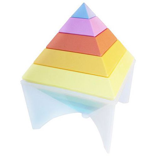 Jeu pyramide arc en ciel