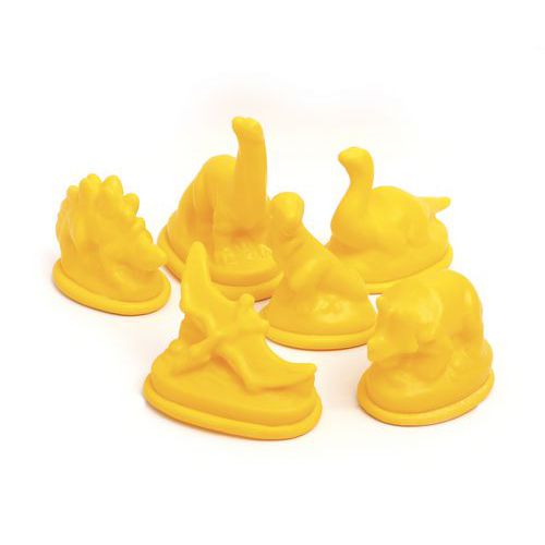 Lot 6 moules dinosaures