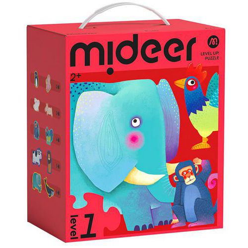 Lot 10 puzzles évolutifs animaux 2 ans - Mideer
