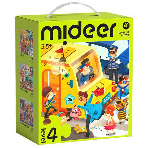 Lot 3 Puzzles Évolutifs Ville 35 Ans - Mideer