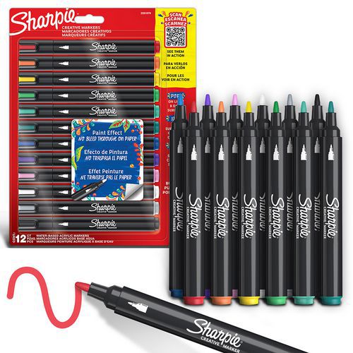 Lot 12 Marqueurs Peinture Sharpie