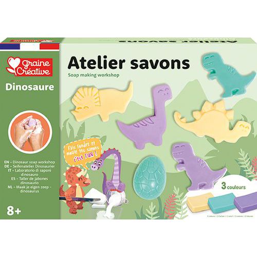 Coffret de création de savons dinosaures - Graine créative