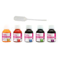 Barquette 5 flacons colorants bougie assorties 27 ml - Graine créative