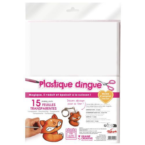 Feuille Plastique Dingue Transparentes 20 X 26