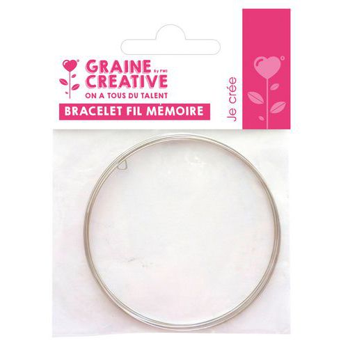 Bracelet Fil Mémoire Acier 5 Tours Ø6cm Env