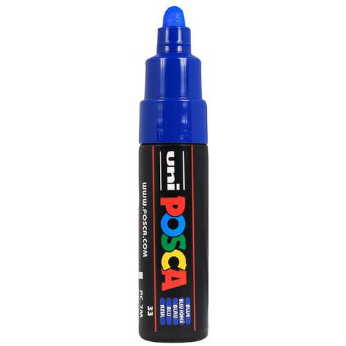 Marqueur Pc7m Pointe Large Conique Bleu Foncé - Posca