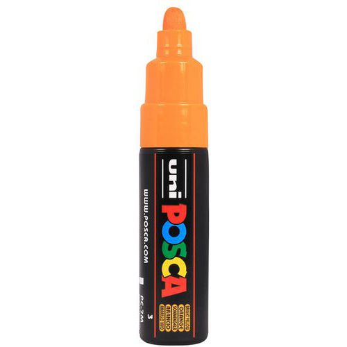 Marqueur PC7M pointe large conique orange - Posca