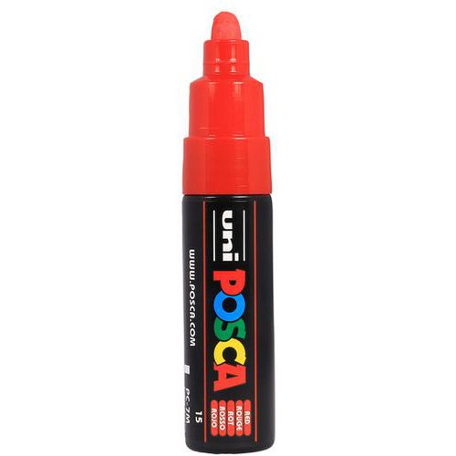 Marqueur PC7M pointe large conique rouge - Posca