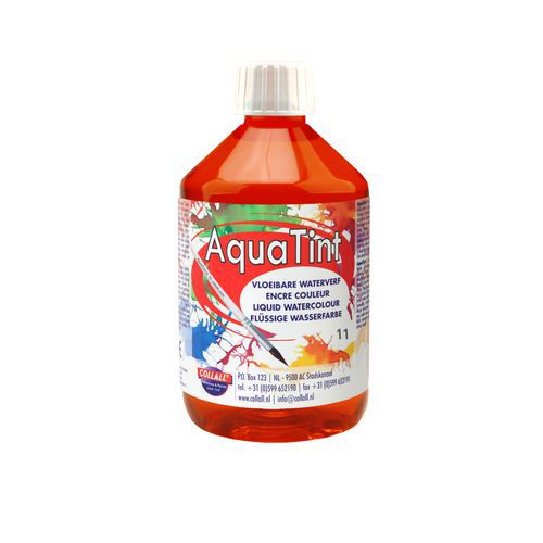 Flacon 500 ml encre à dessiner aquatint - rouge
