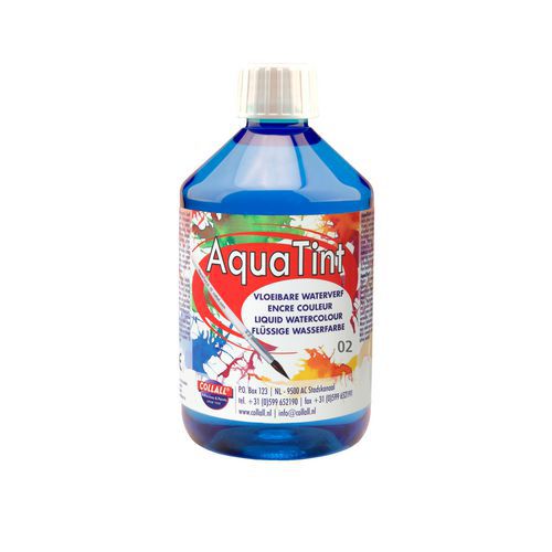 Flacon 500 Ml Encre À Dessiner Aquatint - Bleu Clair