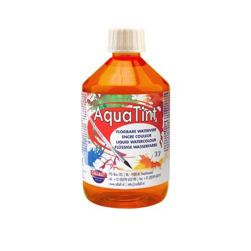Flacon 500 Ml Encre À Dessiner Aquatint - Orange