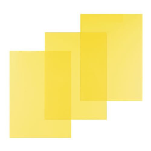 100 Films Transparents 21 X 297 Cm - Jaune