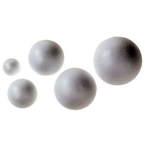 Lot de 50 Assortiment 50 boules styropor, 1 flacon de peinture vinylique offert