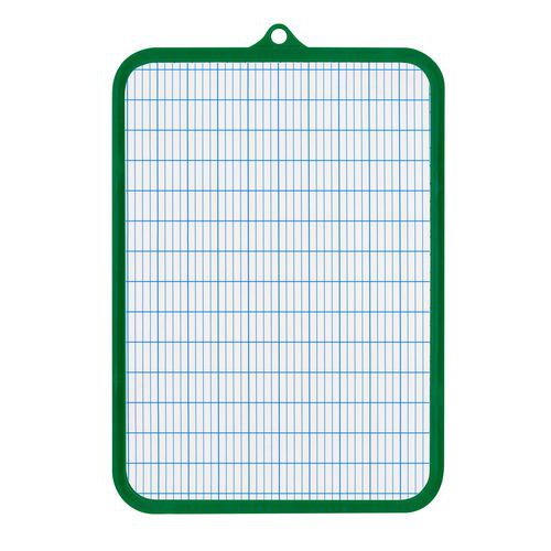 Ardoise blanche 19 x 26cm avec bordure de protection. - Wonday