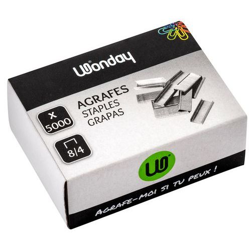 Boite de 5000 agrafes 8/4 - Wonday