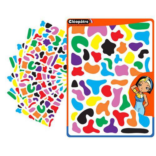 Lot 900 gommettes splash - Cléopâtre