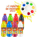 Schoolpack 8 flacons 1L gouache baby 2 en 1 avec palette - Cléopâtre