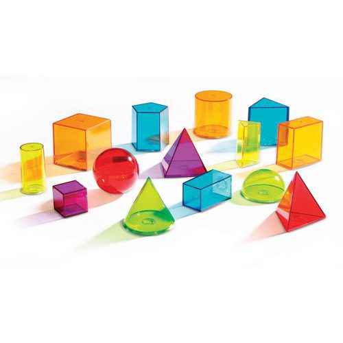 Lot 14 Solides Translucides - Learning Resources