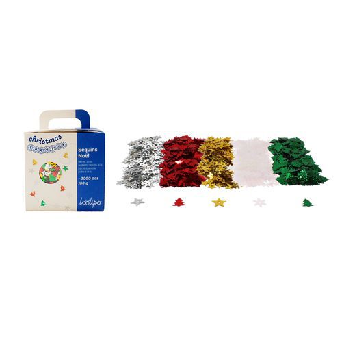 Sachet De 180g De Sequins De Noël