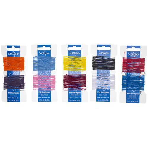 Lot de fils élastique arc en ciel 10 x 5m - Loolipo