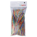Maxi pack de 2500 cure-dents plats coloris assortis 65mm - Innspiro