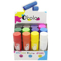 Lot 12 méga bâtons gouache solide couleurs vives - O-Color