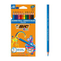 Etui carton 12 crayons couleurs Evolution - Bic