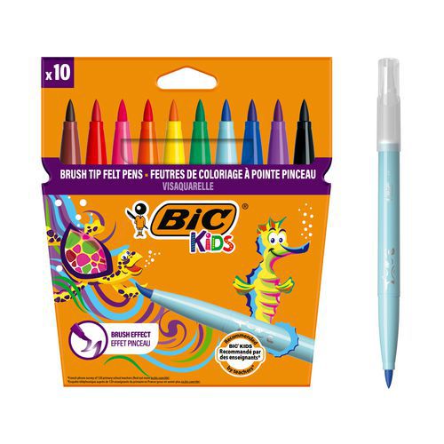 Etui 10 feutres visaquarelle - Bic