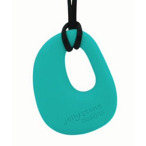 Collier à mastiquer organique turquoise