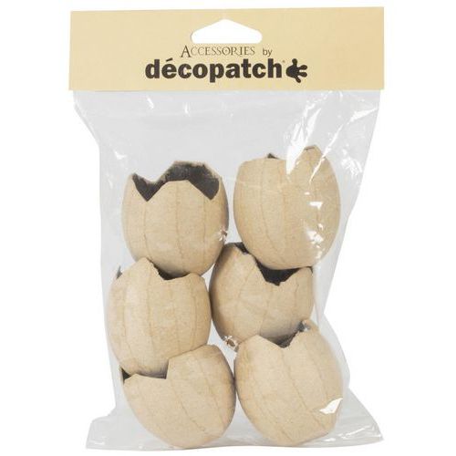 Pack de 6 oeufs cassés waterproof - Decopatch