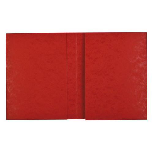 Protège-cahier 24x32 carte lustrée rouge