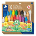 Etui 18 craies a la cire couleurs assorties