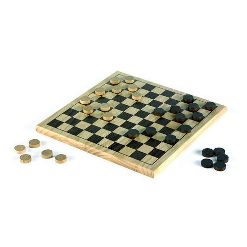 Jeu de dames en bois